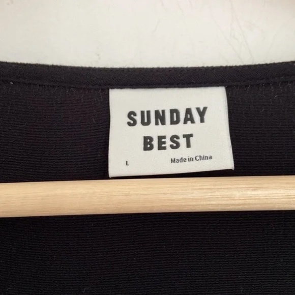 Aritzia Sunday Best Marion black wrap dress - Picture 5 of 11